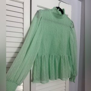 Mint Green Women's Top from Francesca 
Fits like M/L